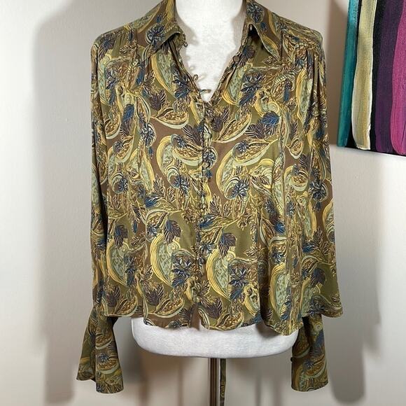 Free People sheer blouse - Picture 1 of 10
